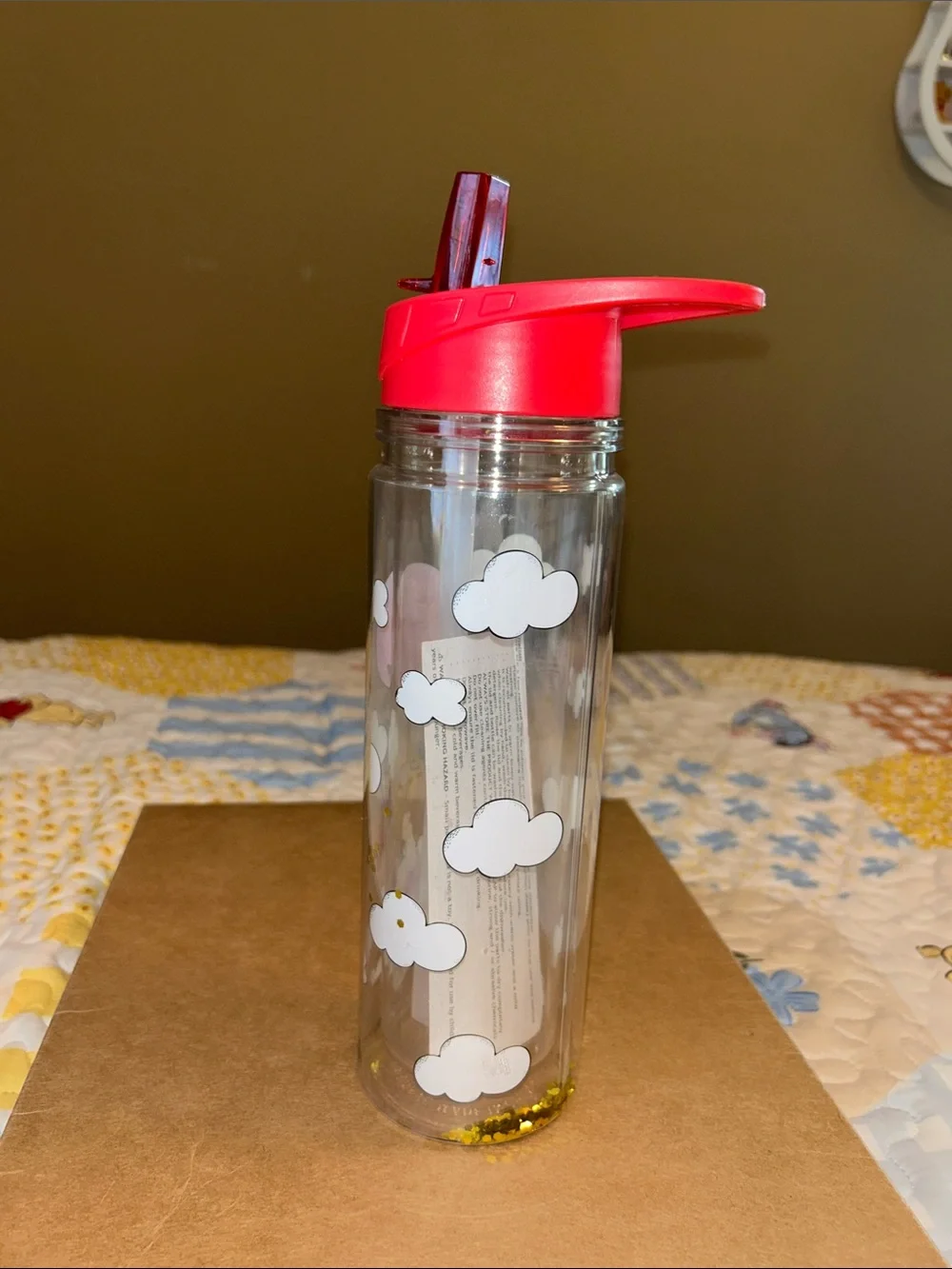 Winnie the Pooh Balloon Glitter Bottle 18oz